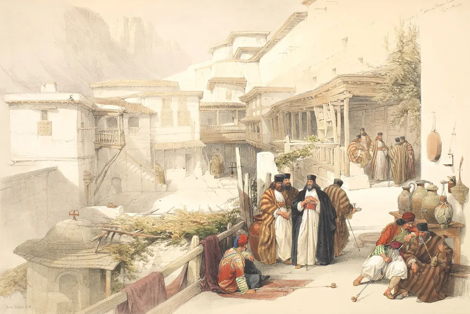 절벽의 수도원 — 데이비드 로버츠