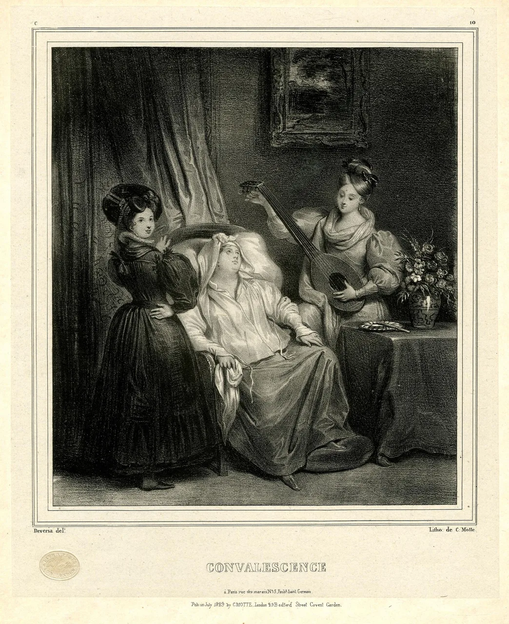 회복기 — 작자 미상 (C. 모트 석판)